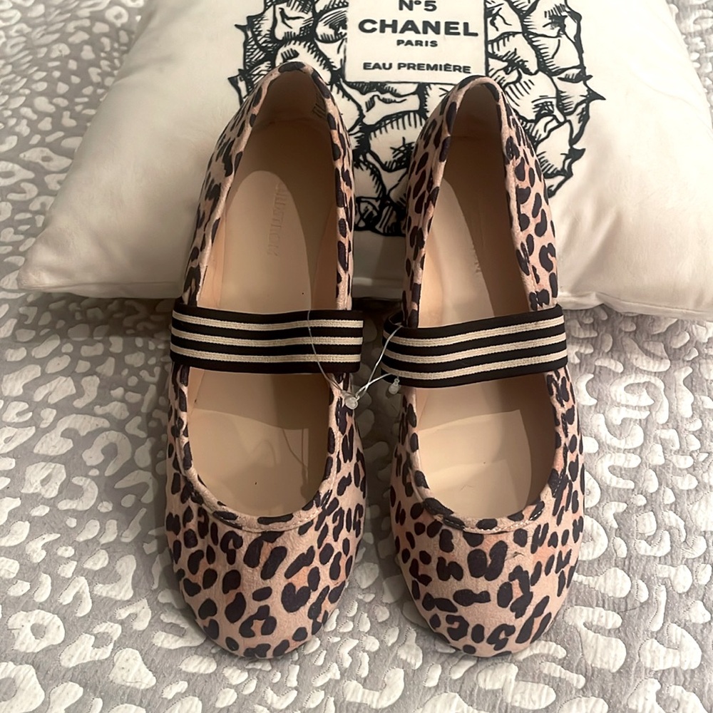 Nordstrom leopard print ballet flats -girls